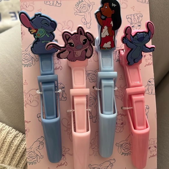 Disney Accessories - Stitch hair clips set of 4 nwt